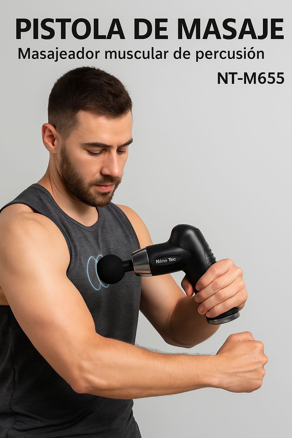 PISTOLA MASAJES MUSCULARES NANO TEC